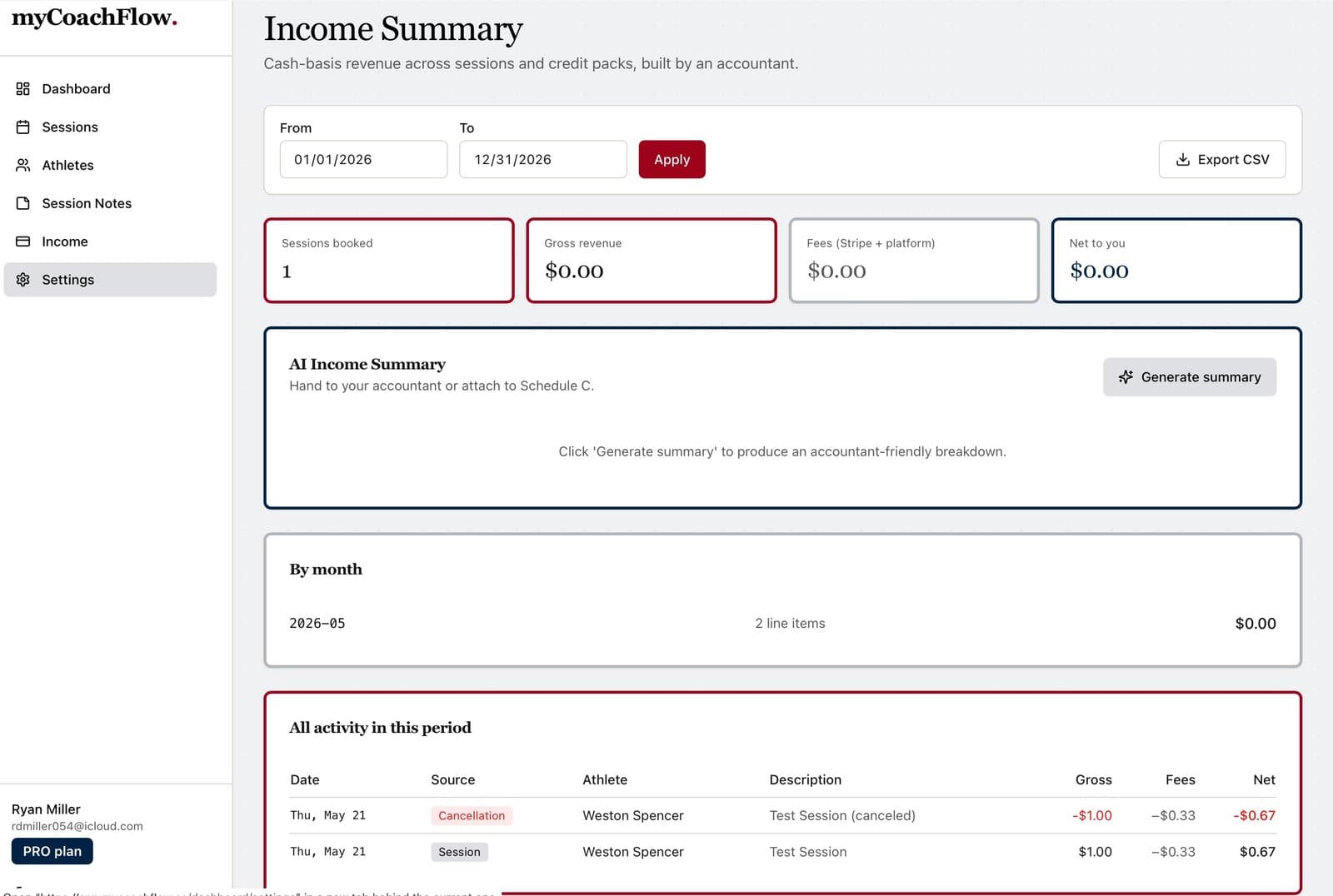 Tax-ready income, built by an accountant.